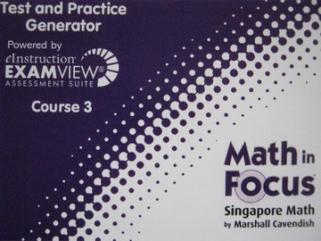 (image for) Math in Focus Course 3 Common Core Test & Practice Generator(CD)