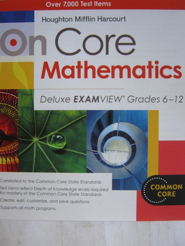 (image for) On Core Mathematics Common Core 6-12 Deluxe ExamView (CD)