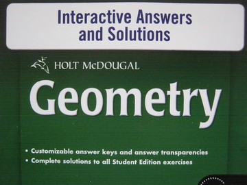 (image for) Geometry Common Core Edition Interactive Answers (CD)