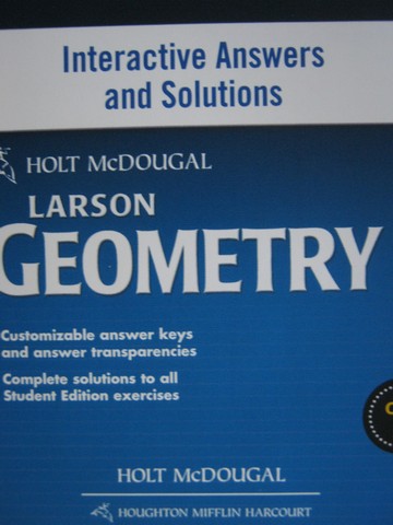 (image for) Larson Geometry Common Core Edition Interactive Answers (CD)