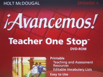 (image for) Avancemos! 4cuatro Teacher One Stop DVD-ROM (TE)(DVD)