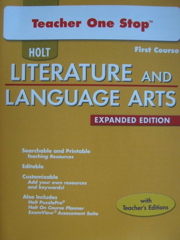 (image for) Literature & Language Arts 1st Course Teacher One Stop (TE)(DVD)