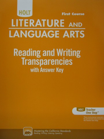 (image for) Reading & Writing Transparencies 1st Course (CA)(Binder)