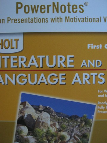 (image for) Holt Literature & Language Arts 1st Cr PowerNotes (CD)