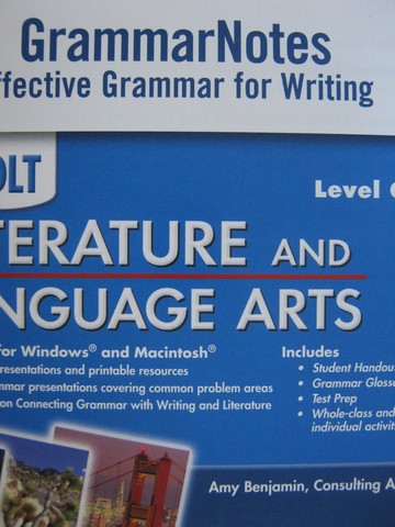 (image for) Holt Literature & Language Arts Level 1 GrammarNotes (DVD)