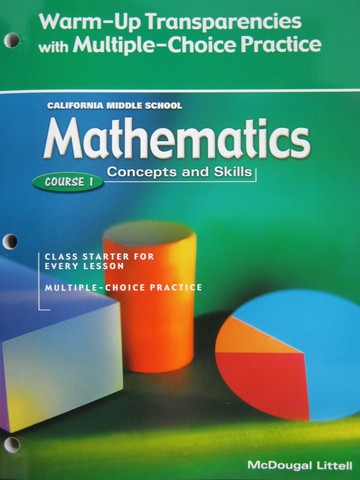 (image for) Mathematics Concepts & Skills Course 1 Warm-up (CA)(P)