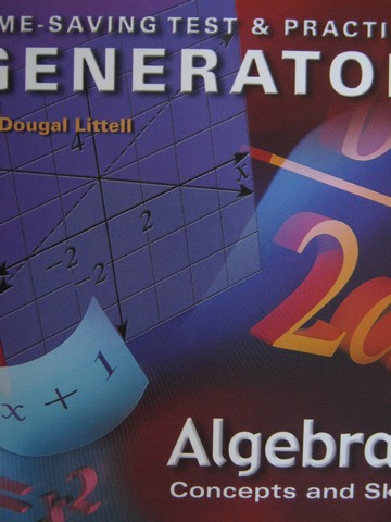 (image for) Algebra 1 Time-Saving Test & Practice Generator (CD)