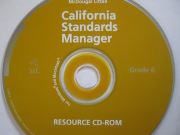 (image for) Language of Literature 6 California Standards Manager (CA)(CD)
