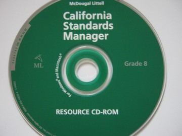 (image for) Language of Literature 8 California Standards Manager (CD)