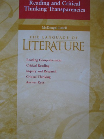 (image for) Language of Literature 6 Reading & Critical Thinking (P)