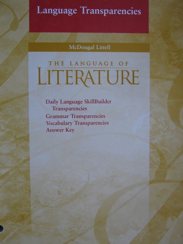(image for) Language of Literature 6 Language Transparencies (P)