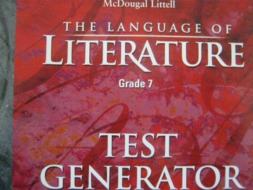 (image for) Language of Literature 7 Test Generator V1.5 (CD)