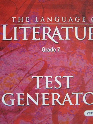 (image for) Language of Literature 7 Test Generator V 3.0 (CD)(Pk)