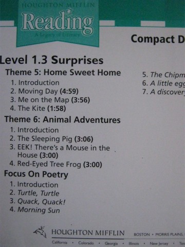 (image for) HM Reading 1.3 Compact Discs (CA)(CD)