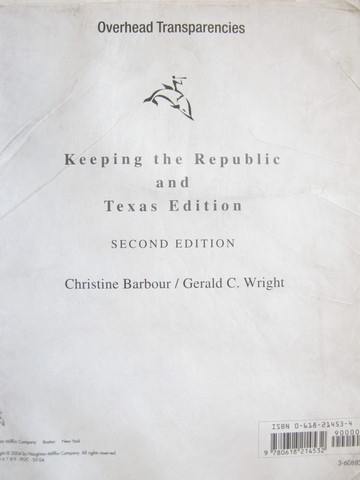 (image for) Keeping the Republic 2e Overhead Transparencies (TX)(PK) - Click Image to Close
