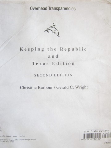 (image for) Keeping the Republic 2e Overhead Transparencies (TX)(PK)