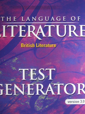 (image for) Language of Literature British Literature Test Generator (Pk)