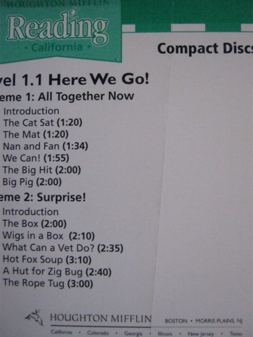 (image for) Reading 1.1 Compact Discs (CA)(CD)