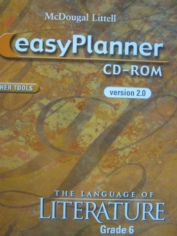 (image for) Language of Literature 6 EasyPlanner (TE)(CD)