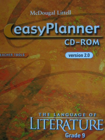 (image for) Language of Literature 9 EasyPlanner (TE)(CD)