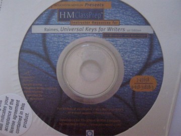 (image for) Universal Keys for Writers HMClassPrep Instructor Resources (CD)