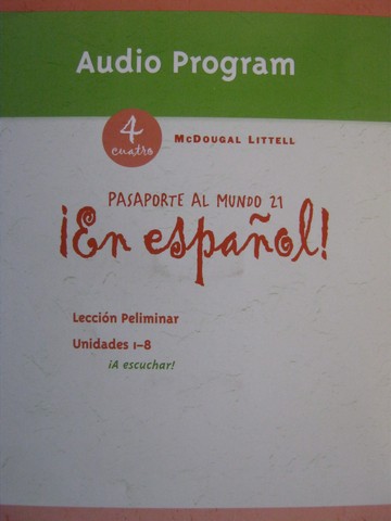 (image for) En espanol! Pasaporte al mundo 21 4Cuatro Audio Program (CD)