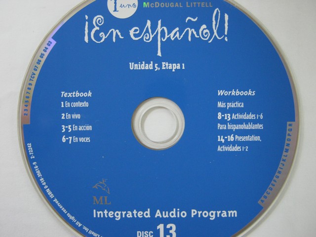 (image for) En espanol! 1uno Integrated Audio Program Disc 13 (CD)