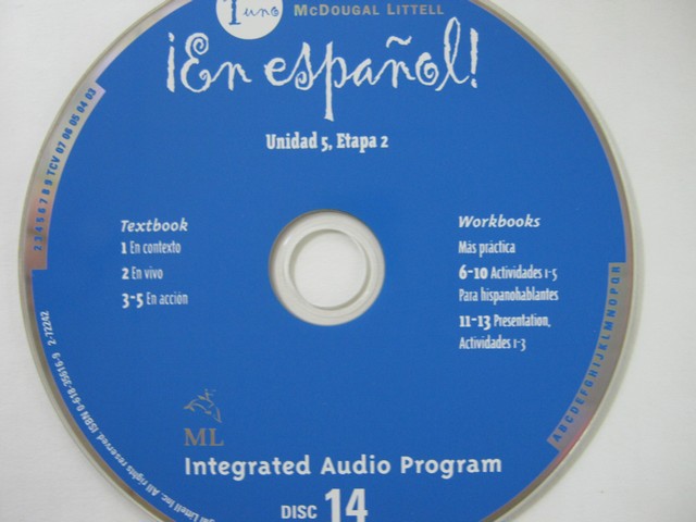 (image for) En espanol! 1uno Integrated Audio Program Disc 14 (CD)