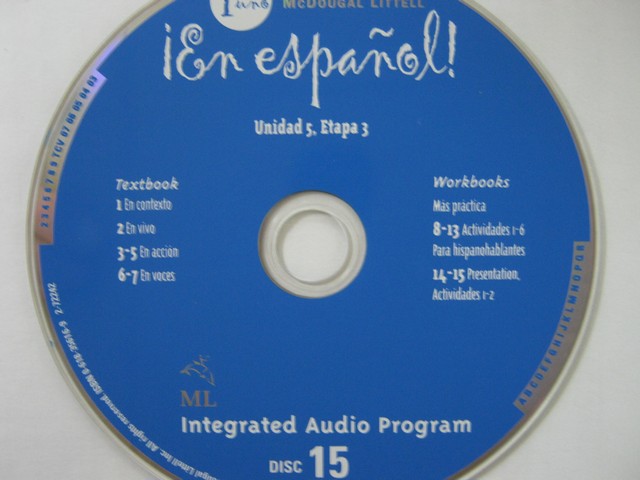 (image for) En espanol! 1uno Integrated Audio Program Disc 15 (CD)