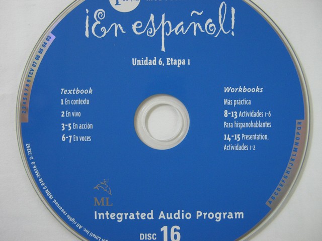(image for) En espanol! 1uno Integrated Audio Program Disc 16 (CD)