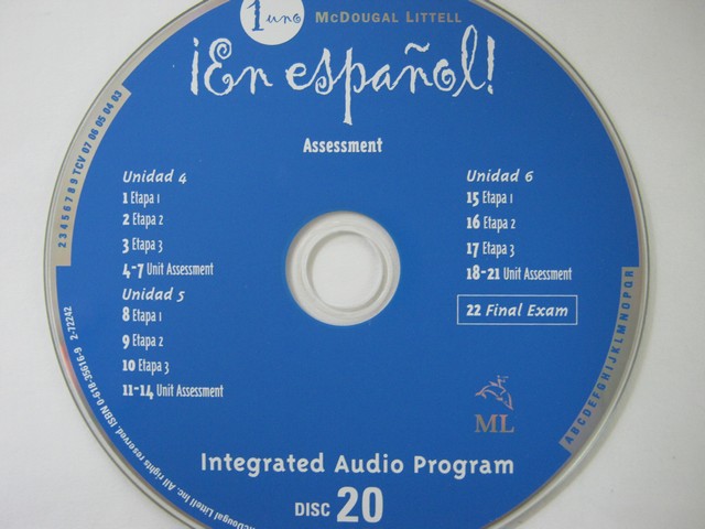 (image for) En espanol! 1uno Integrated Audio Program Disc 20 (CD)