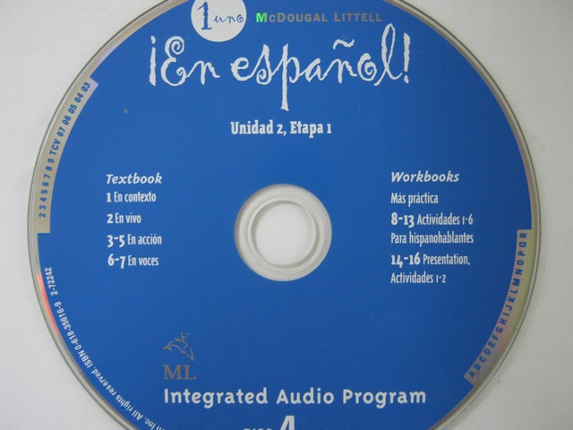 (image for) En espanol! 1uno Integrated Audio Program Disc 4 (CD)