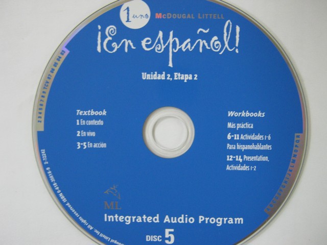 (image for) En espanol! 1uno Integrated Audio Program Disc 5 (CD)