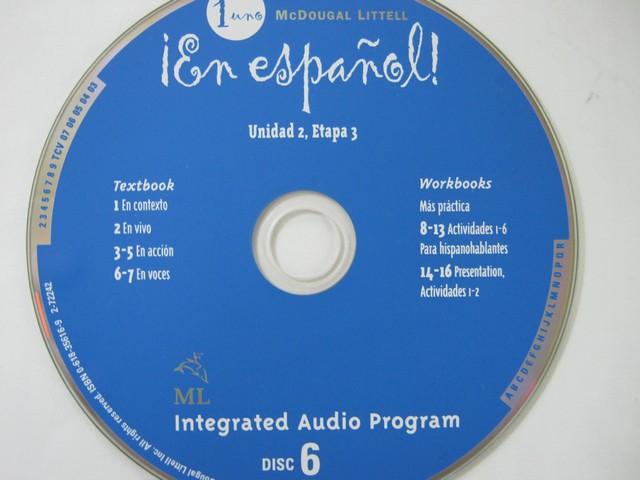 (image for) En espanol! 1uno Integrated Audio Program Disc 6 (CD)