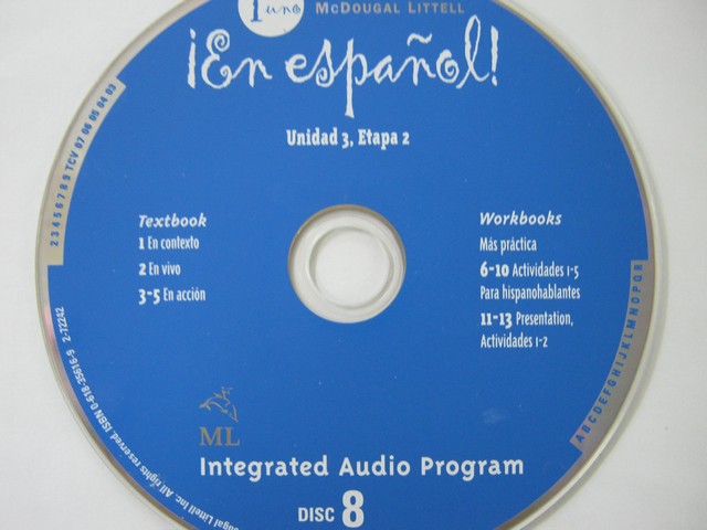 (image for) En espanol! 1uno Integrated Audio Program Disc 8 (CD)