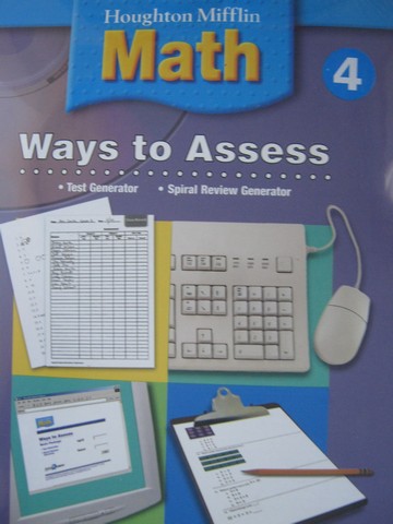 (image for) HM Math 4 Ways to Assess Test Spiral Review Generator (CD)