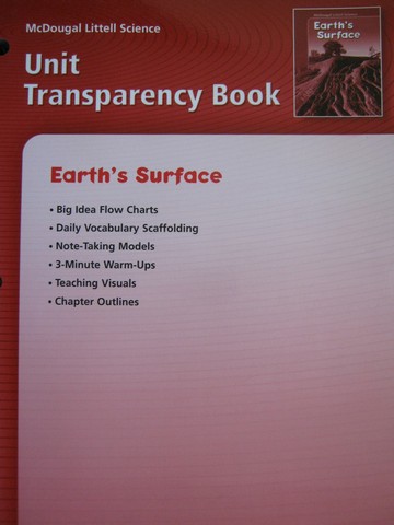 (image for) Earth's Surface Unit Transparency Book (P)