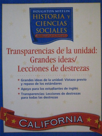 (image for) Historia y ciencias sociales 4 Transparencias de la Unidada (P)
