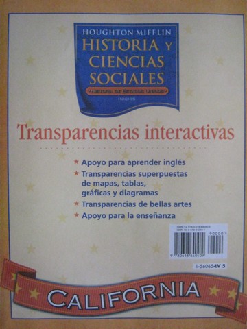 (image for) Historia de Estados Unidos Inicios 5 Transparencias (CA)(Pk)
