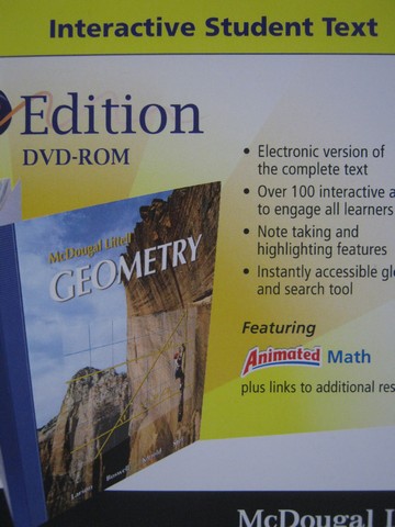 (image for) Geometry eEdition DVD-ROM Interactive Student Text (DVD)
