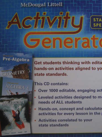 (image for) Pre-Algebra Algebra 1 Algebra 2 Activity Generator (CD) - Click Image to Close