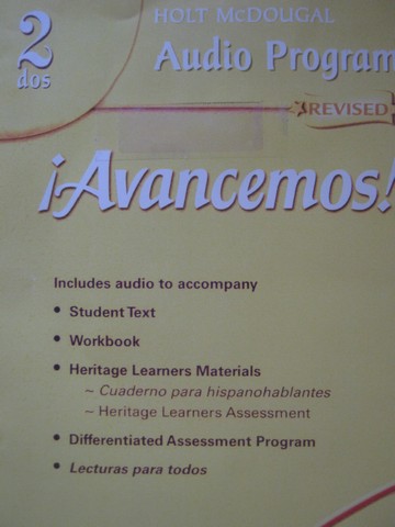(image for) Avancemos! 2dos Revised Audio Program (CD) - Click Image to Close
