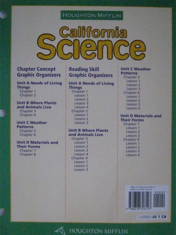 (image for) California Science 1 Reading & Concept Transparencies (CA)(Pk)