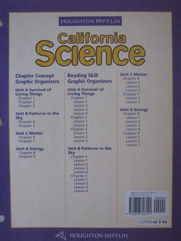 (image for) California Science 3 Reading & Concept Transparencies (CA)(Pk)