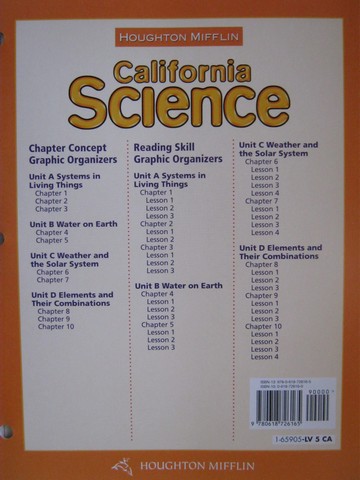 (image for) California Science 5 Reading & Concept Transparencies (CA)(Pk)