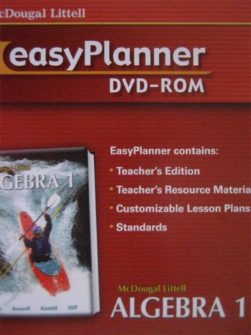 (image for) Algebra 1 EasyPlanner DVD-ROM (DVD) by Larson, Boswell,