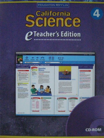 (image for) California Science 4 eTeacher's Edition (CA)(TE)(P)