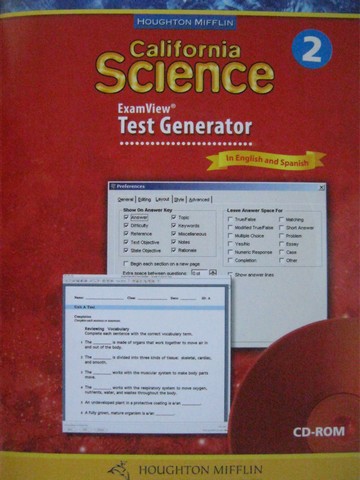 (image for) California Science 2 ExamView Test Generator (CA)(P)