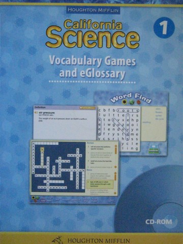(image for) California Science 1 Vocabulary Games & eGlossary (CA)(P)