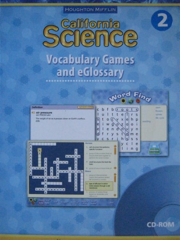 (image for) California Science 2 Vocabulary Games & eGlossary (CA)(P)